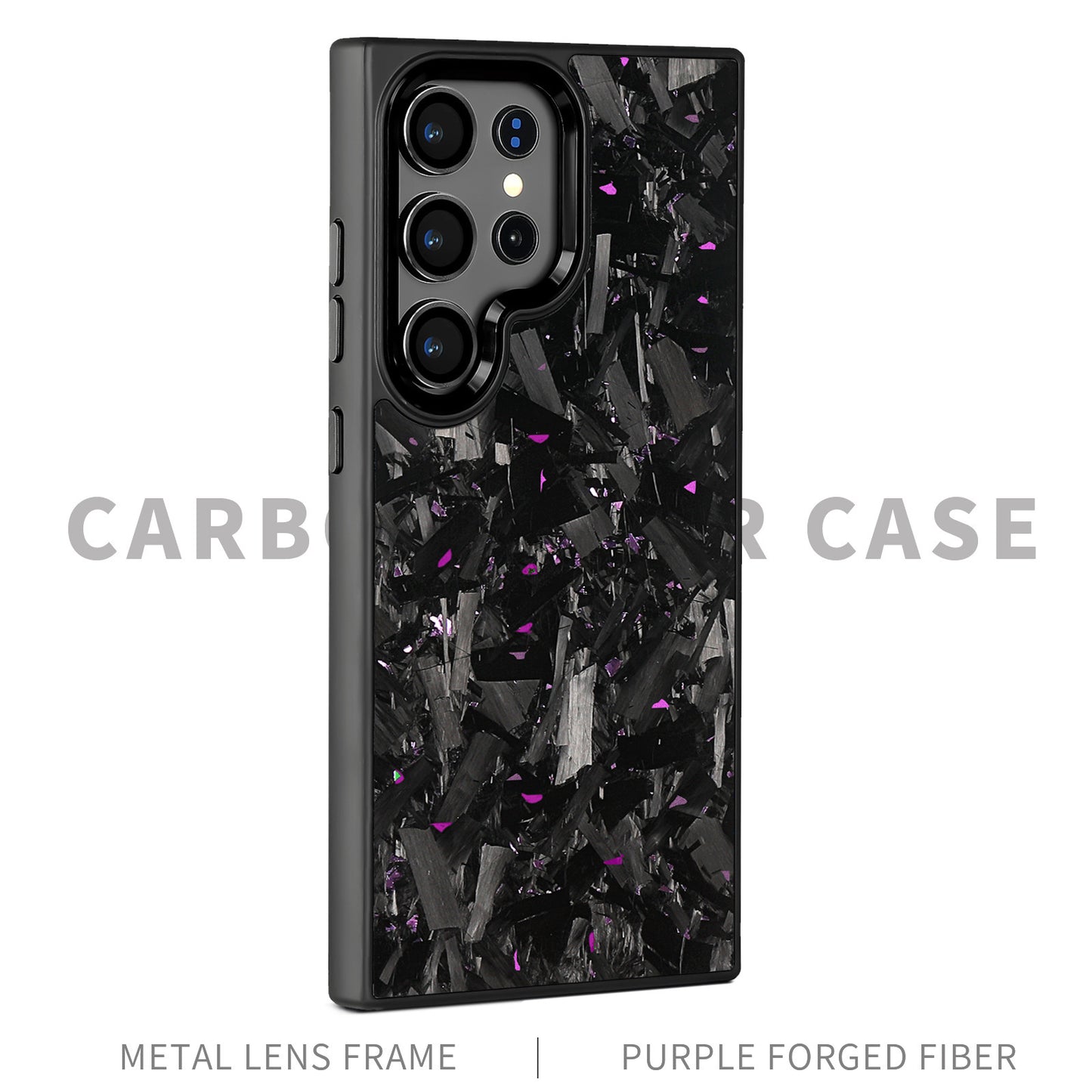SAMSUNG Magnetic Forged Carbon Fiber Shell Phone Case Protective Sleeve
