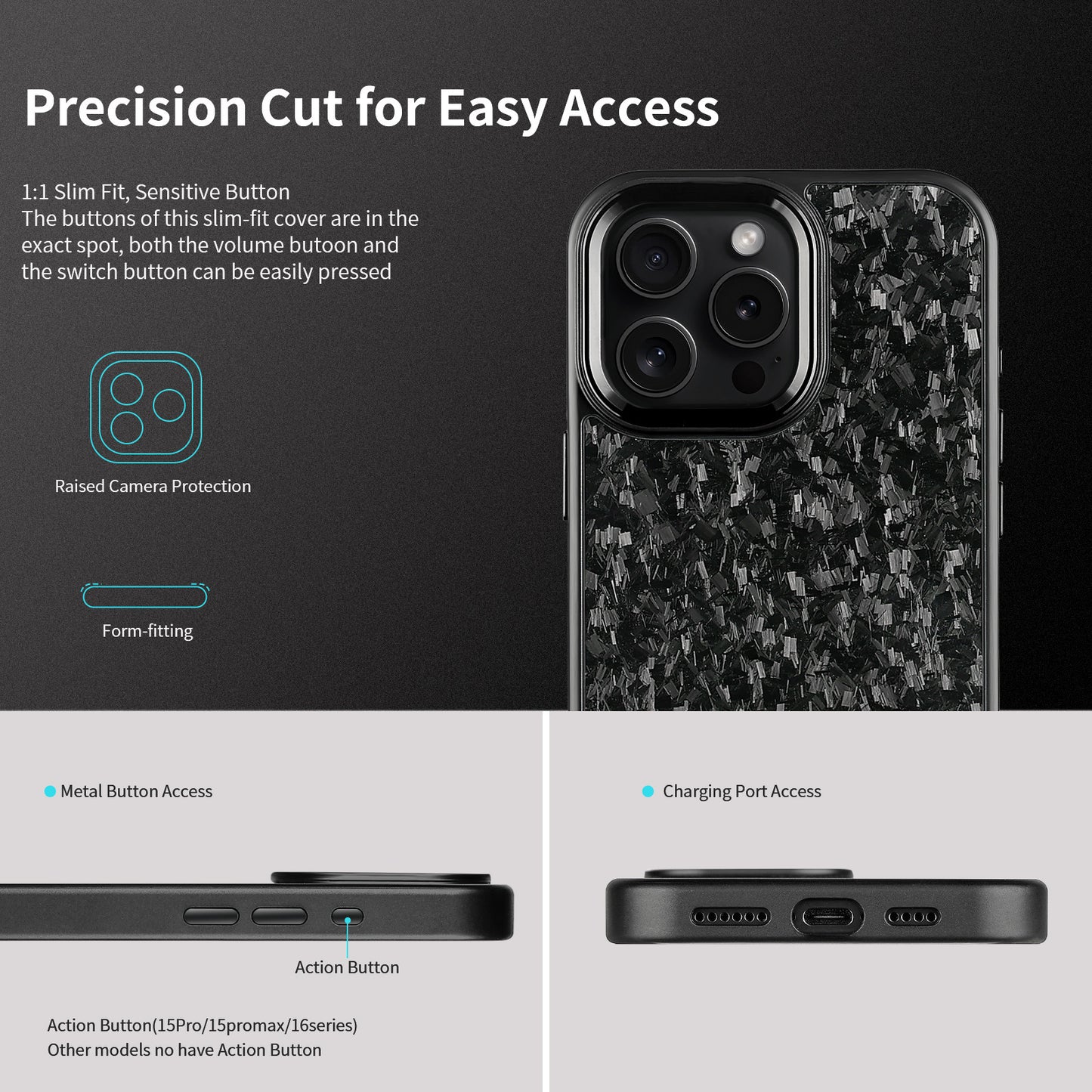 Metal Carbon Fiber Phone Case