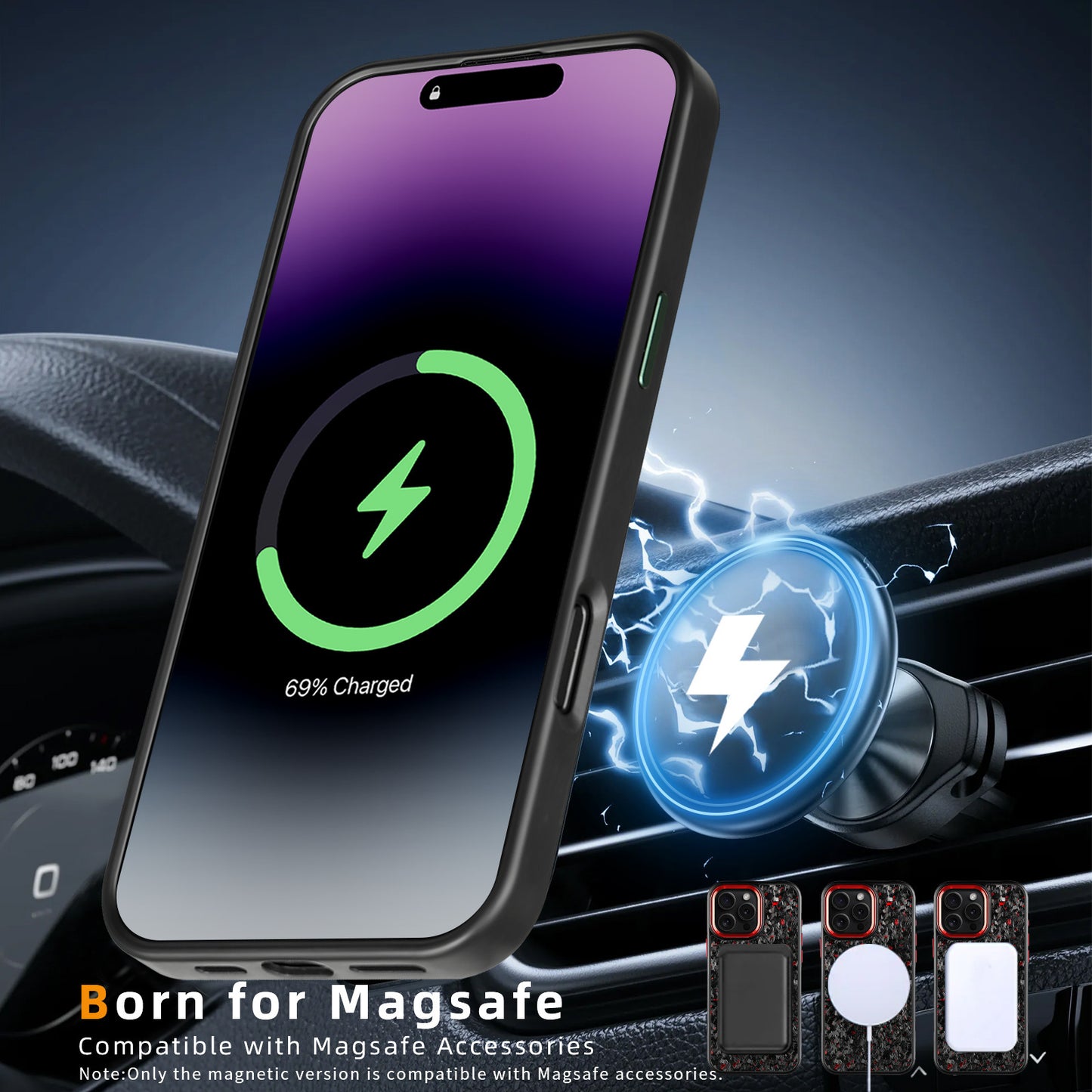 Metal Carbon Fiber Phone Case