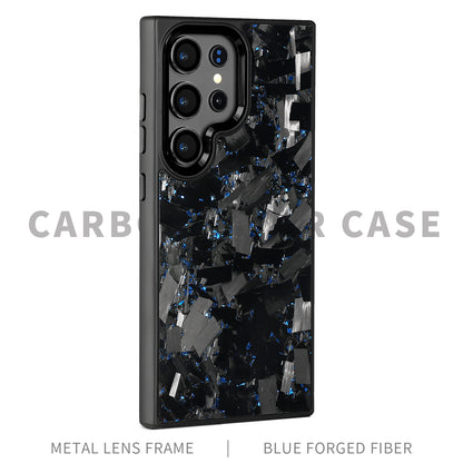 SAMSUNG Magnetic Forged Carbon Fiber Shell Phone Case Protective Sleeve