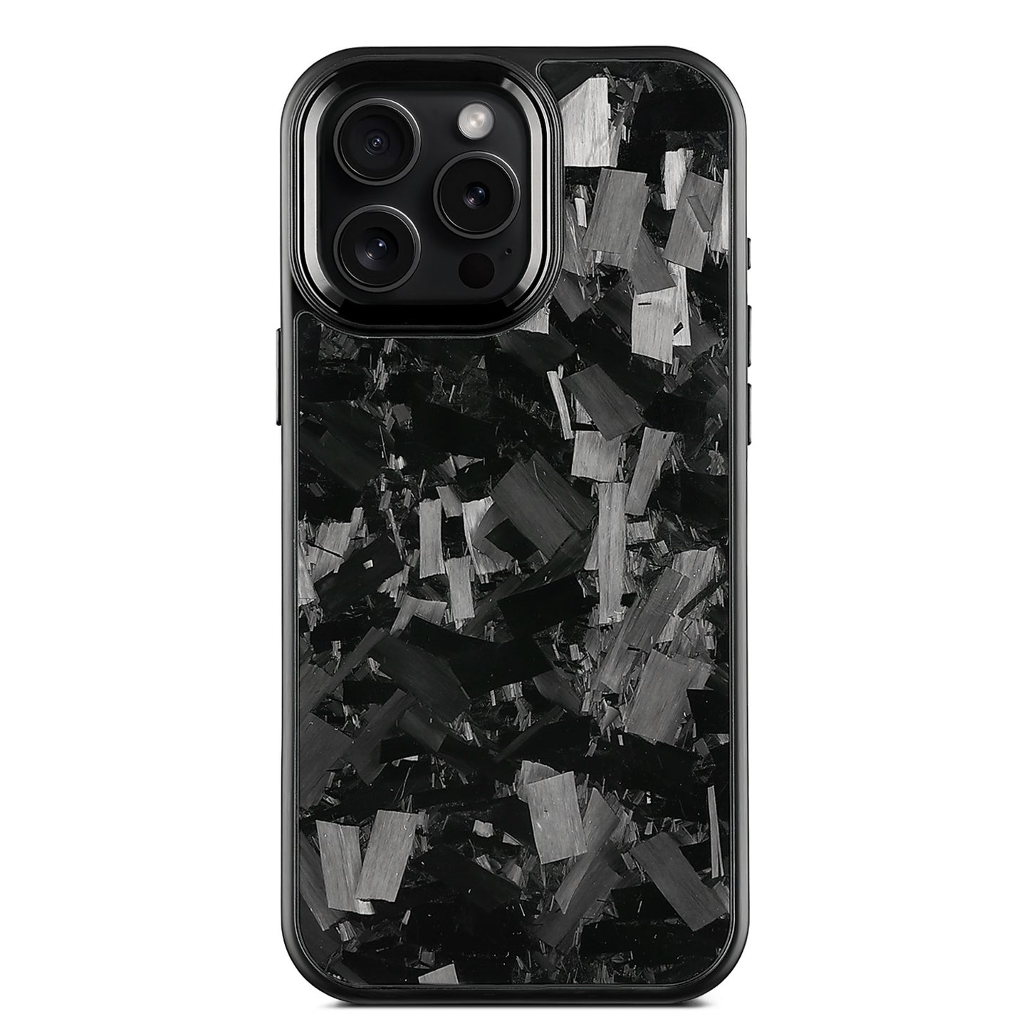iPhone - Metal Frame Forged Pattern Mobile Phone Protective Shell