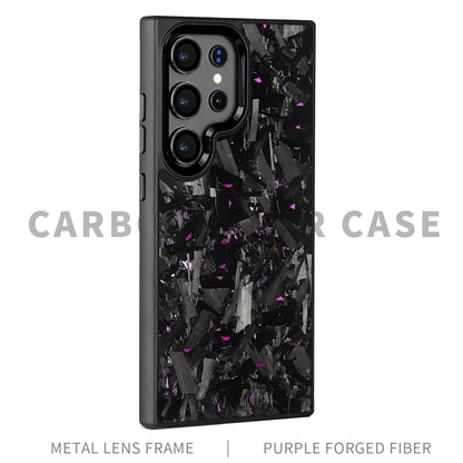 SAMSUNG Magnetic Forged Carbon Fiber Shell Phone Case Protective Sleeve
