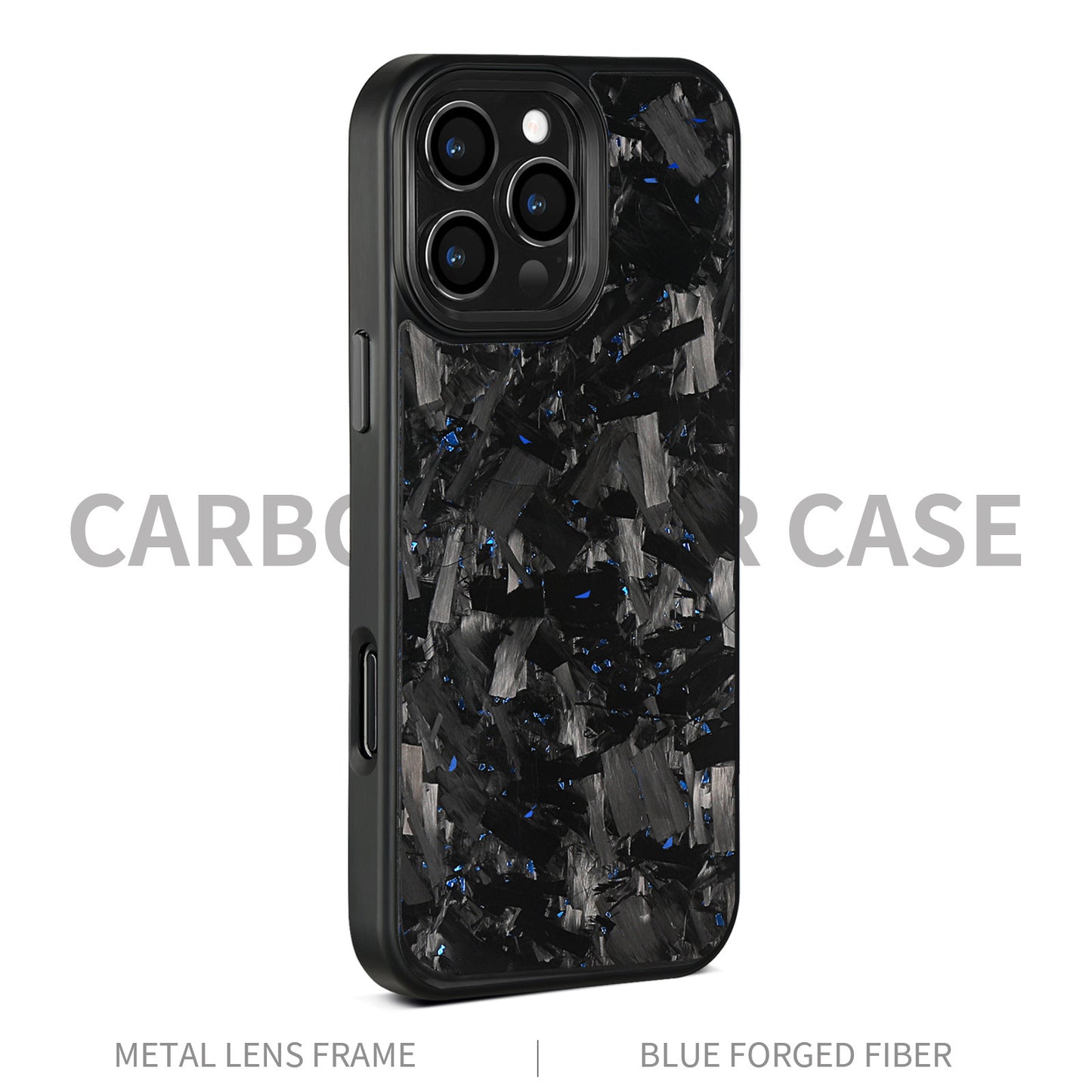 iPhone - Metal Frame Forged Pattern Mobile Phone Protective Shell