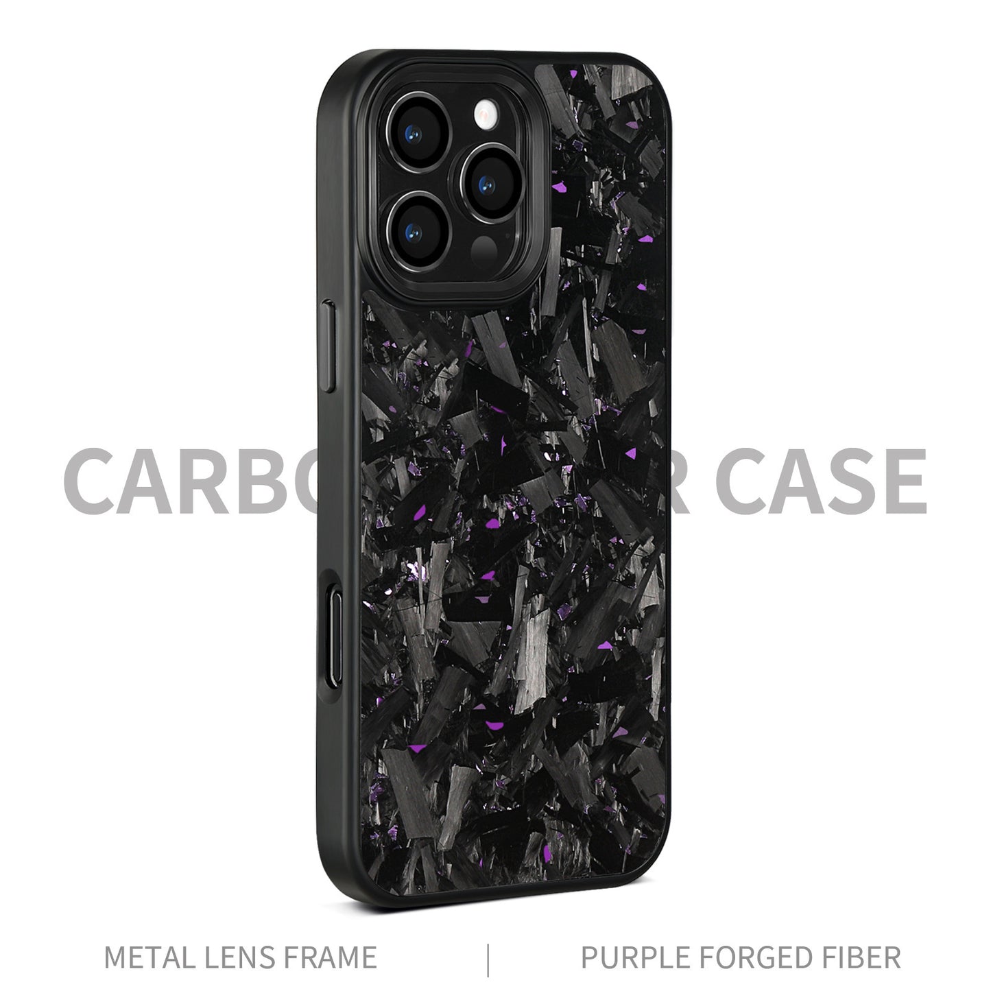 iPhone - Metal Frame Forged Pattern Mobile Phone Protective Shell