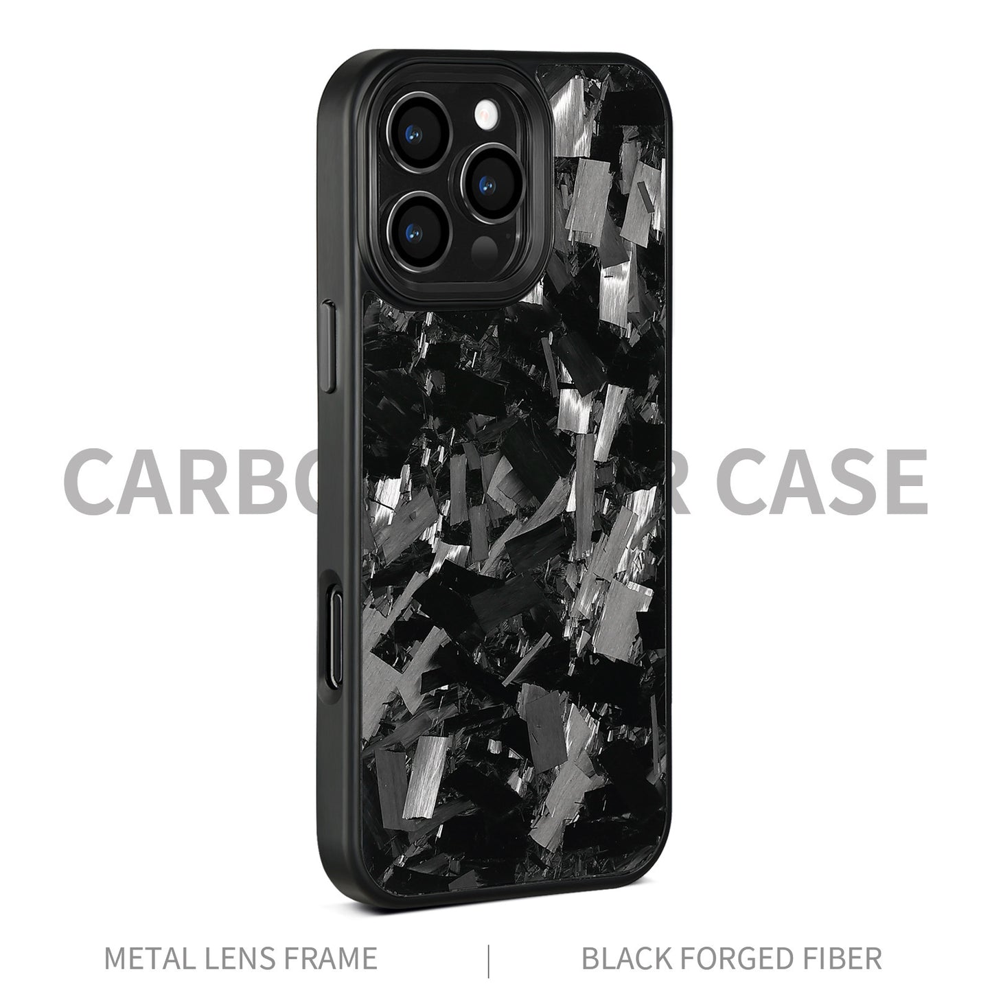 iPhone - Metal Frame Forged Pattern Mobile Phone Protective Shell