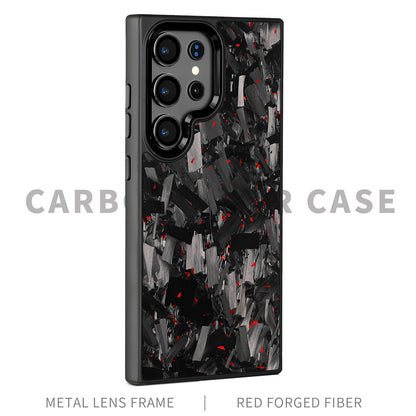 SAMSUNG Magnetic Forged Carbon Fiber Shell Phone Case Protective Sleeve