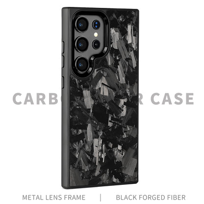 SAMSUNG Magnetic Forged Carbon Fiber Shell Phone Case Protective Sleeve