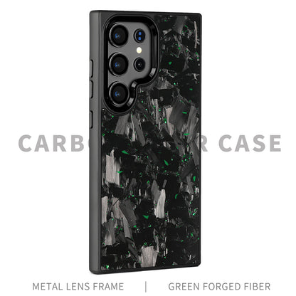 SAMSUNG Magnetic Forged Carbon Fiber Shell Phone Case Protective Sleeve