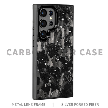 SAMSUNG Magnetic Forged Carbon Fiber Shell Phone Case Protective Sleeve