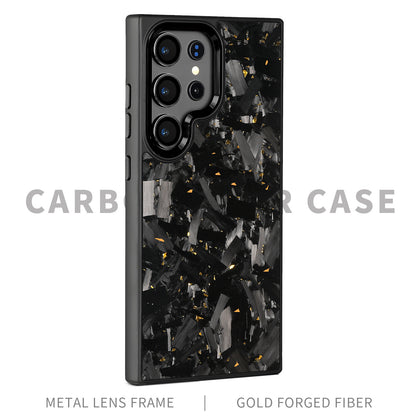 SAMSUNG Magnetic Forged Carbon Fiber Shell Phone Case Protective Sleeve